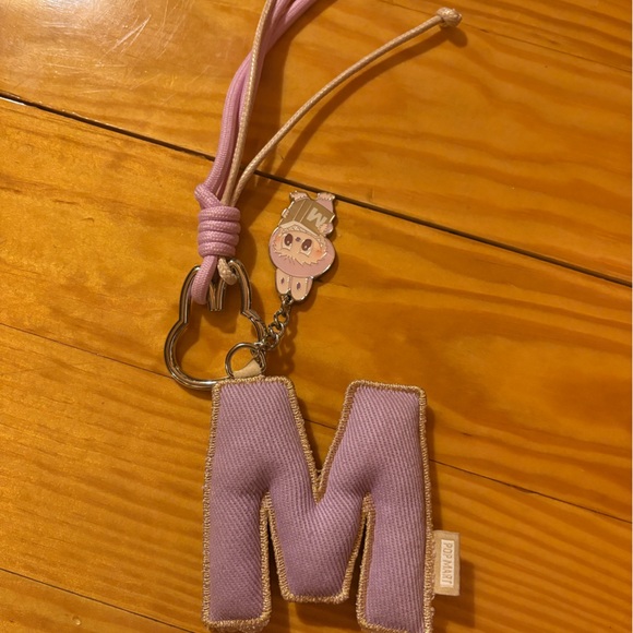 Pink Keychain with Labubu Charm - Picture 2 of 3